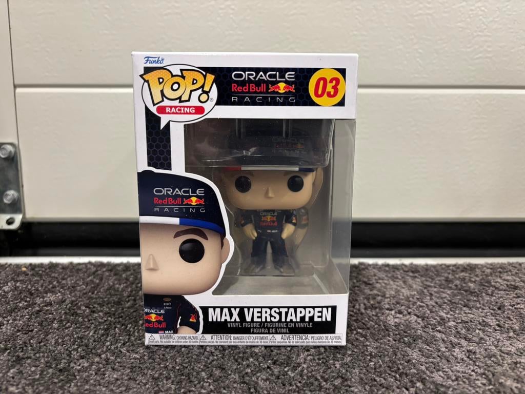 Max verstappen funko pop, Ophalen of Verzenden, Zo goed als nieuw