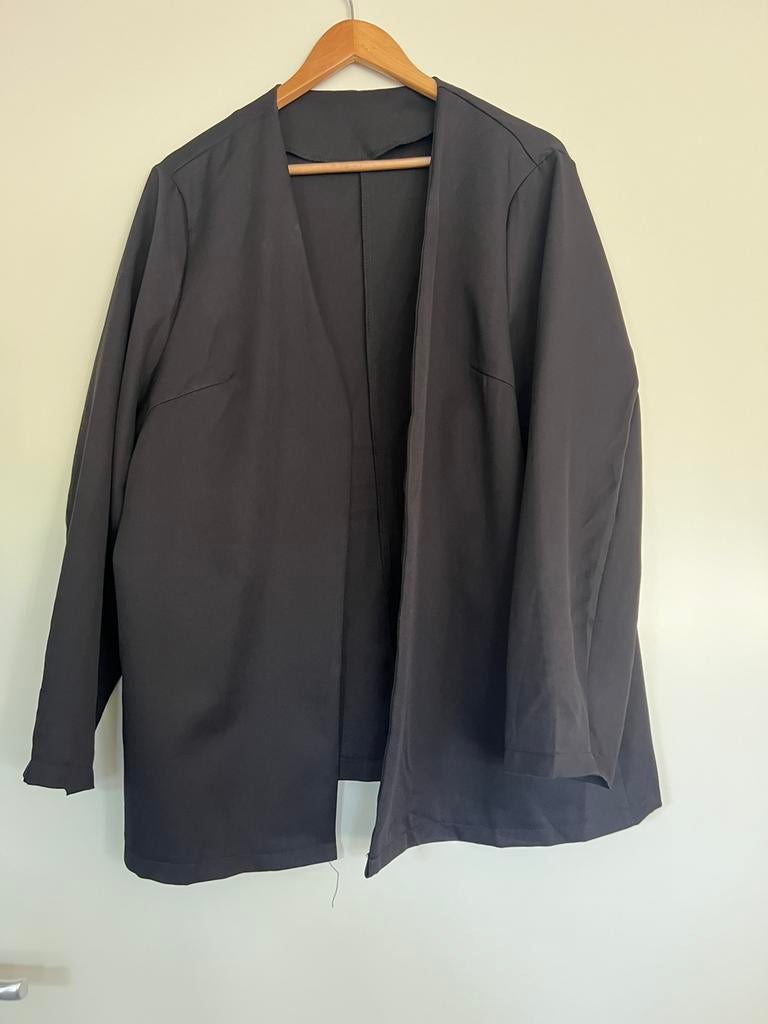 Zwart basic colbert shein cuve 2XL, Ophalen of Verzenden, Zo goed als nieuw, Zwart, Shirt of Top