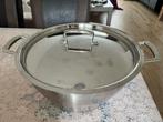 Le Creuset RVS kookpan met deksel, Kookpan of Snelkookpan, Nieuw, Ophalen of Verzenden, Rvs