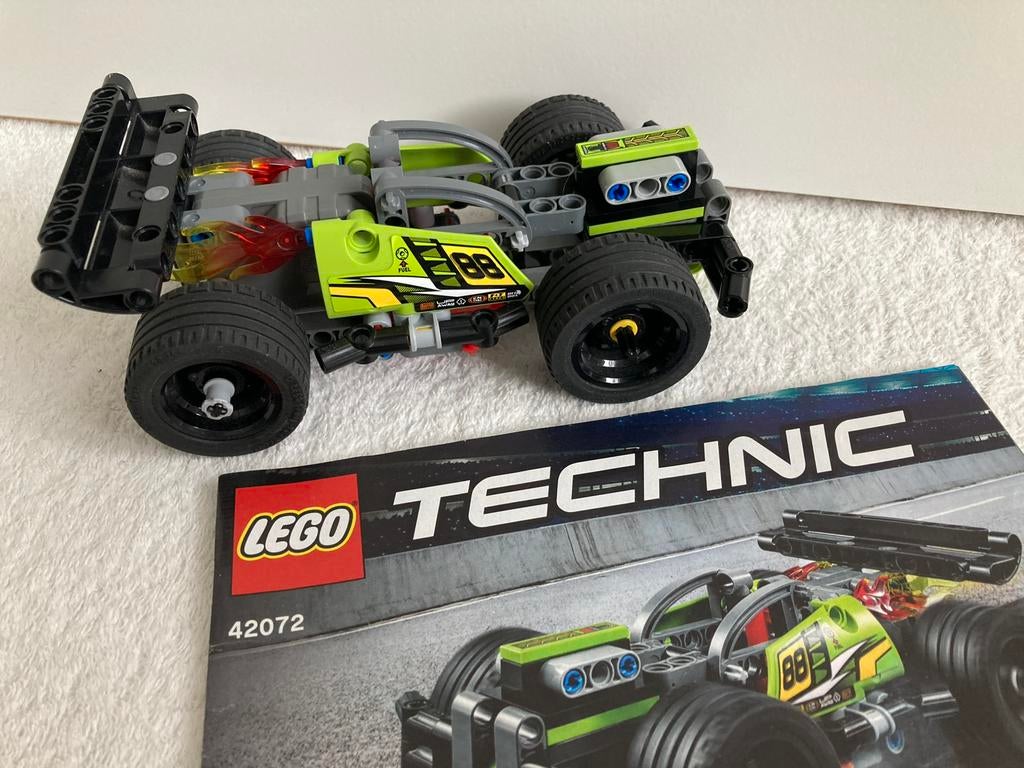 100% compleet Lego Technic 42072 WHACK! Met terugtrekmotor, Lego, Compleet, Ophalen of Verzenden, Zo goed als nieuw
