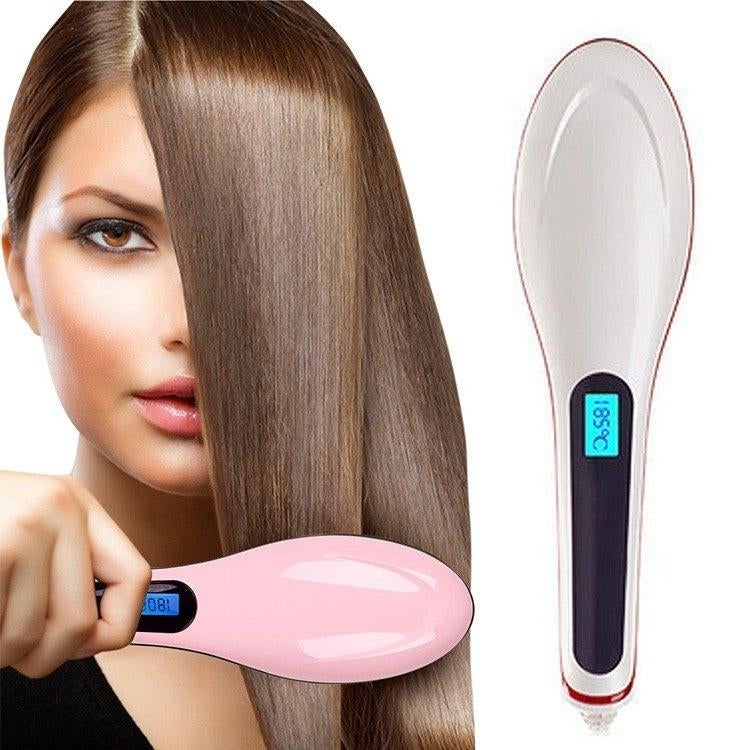 Stijlborstel Elektrische Straightener Haarborstel Stijltang, Ophalen of Verzenden, Nieuw, Krultang of Stijltang