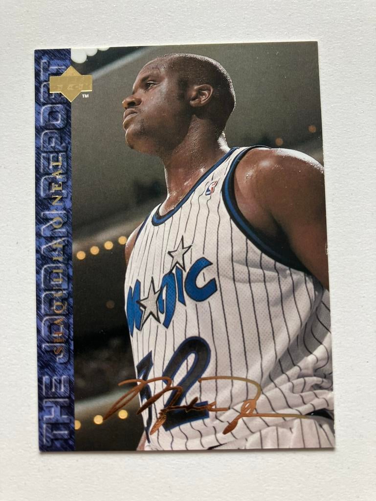 Shaquille O’Neal Upper Deck 1994 handtekening card, Verzenden, Zo goed als nieuw, Buitenlandse clubs