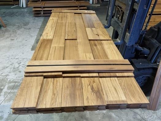 90 meter hardhouten planken 1.8x16.0 cm - nr: HP131, Ophalen, Planken, Nieuw, Hardhout