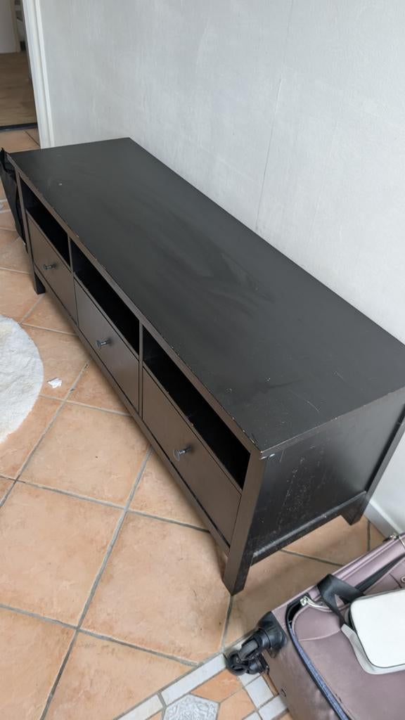 IKEA HEMNES TV-meubel - Zwartbruin, 148x47x57 cm, Ophalen