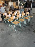 12 Industriele/Vintage Schoolstoelen, Huis en Inrichting, Ophalen, Gebruikt, Overige kleuren, Industrieel/Vintage