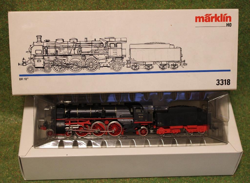 3318 Marklin STOOMLOCOMOTIEF  Br.18, Hobby en Vrije tijd, Modeltreinen | H0, Wisselstroom, Locomotief, Ophalen of Verzenden, Zo goed als nieuw