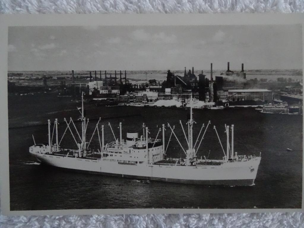 Eemland / Kon. Hollandsche Lloyd, Verzamelen, Scheepvaart, Ophalen of Verzenden, Zo goed als nieuw, Motorboot, Kaart, Foto of Prent