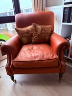 Comfortabele leren fauteuil, Ophalen, Gebruikt, 75 tot 100 cm, 50 tot 75 cm