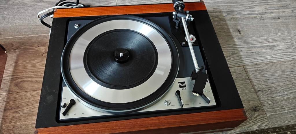 Dual volautomatische platenspeler - stofkap beschadigd, Gebruikt, Automatisch, Ophalen of Verzenden, Platenspeler