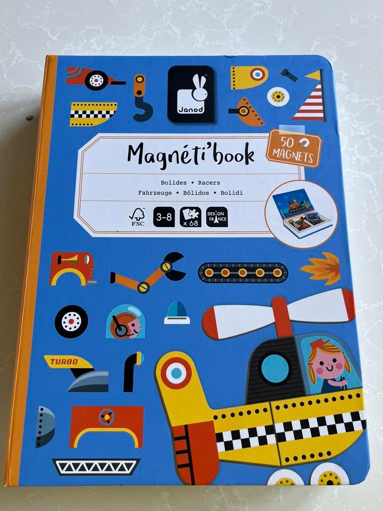 Magnetic book voertuigen, Kinderen en Baby's, Speelgoed | Educatief en Creatief, Ophalen of Verzenden, Zo goed als nieuw