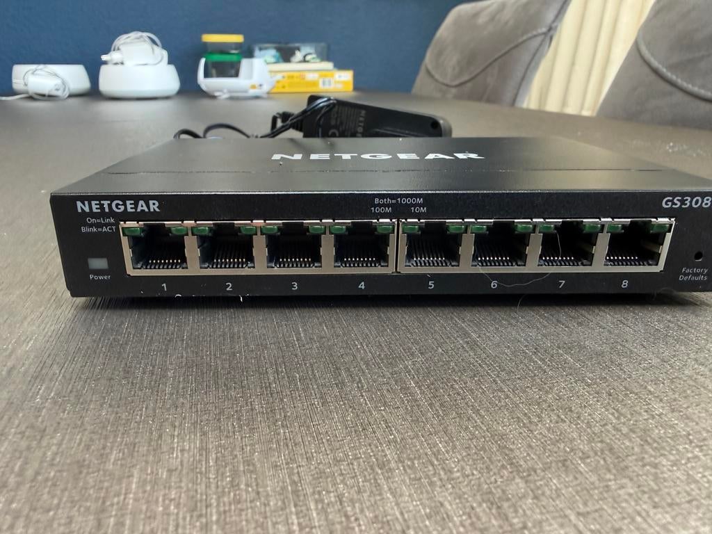 Netgear GS308E managed Switch, Computers en Software, Netwerk switches, Ophalen of Verzenden, Gebruikt