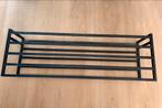 Zwart metalen wand schoenenrek - 90 cm breed, Ophalen, Gebruikt