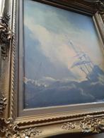 Zeilschepen schilderij oliedoek, Ophalen