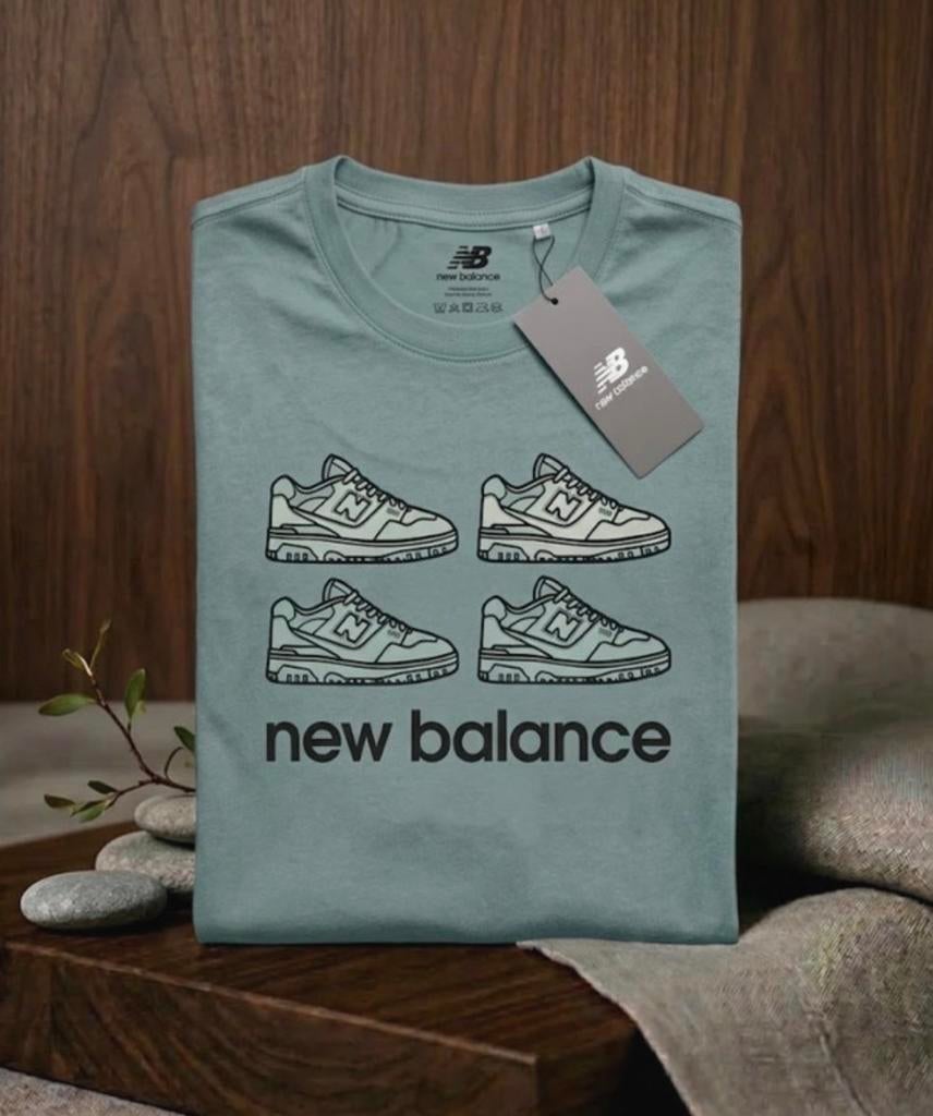 New Balance 550 T-shirt Mintgroen Maat L Nieuw met kaartje, Kleding | Heren, T-shirts, Ophalen of Verzenden, Nieuw, Maat 52/54 (L)