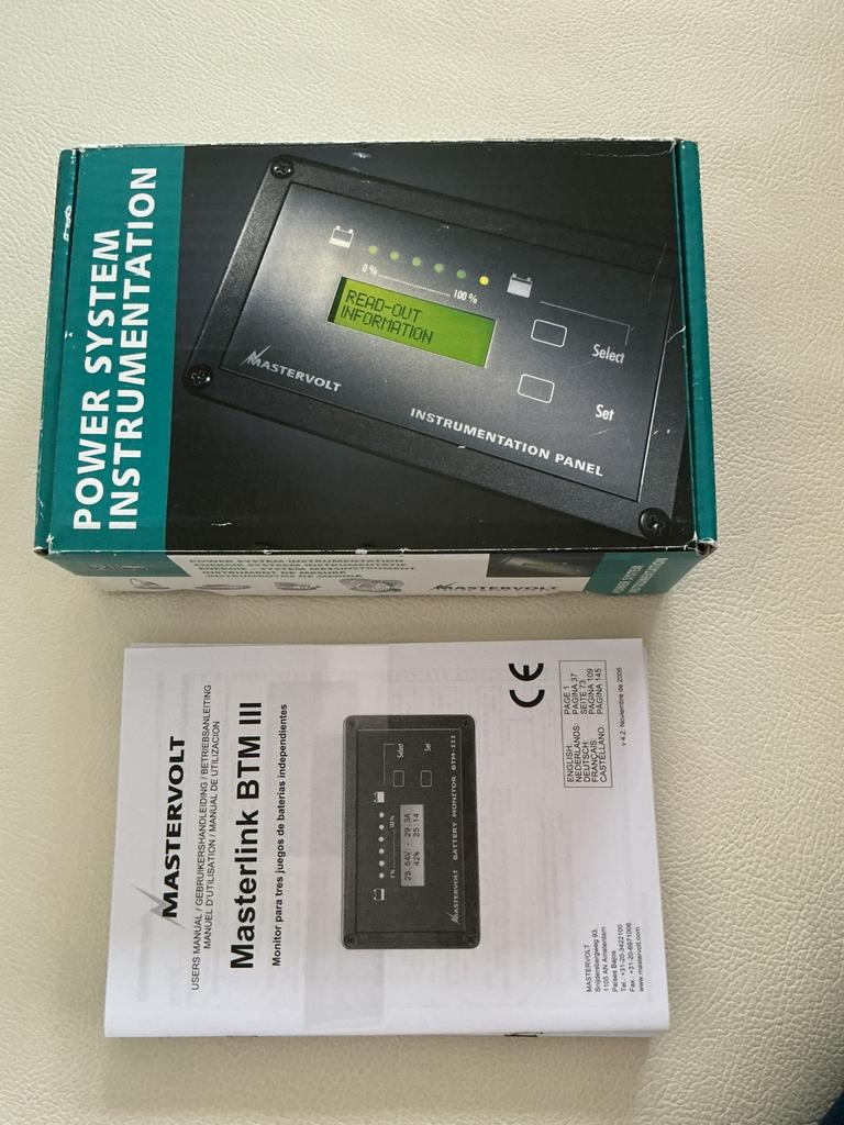 Mastervolt accumonitor BTM III, Ophalen of Verzenden, Gebruikt, Kabel of Apparatuur
