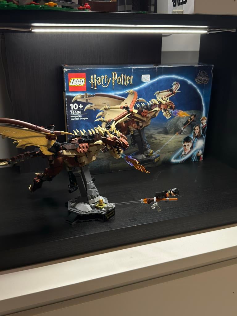 LEGO Harry Potter 76406 Hongaarse Hoornstaart Draak, Lego, Harry Potter, Ophalen of Verzenden, Zo goed als nieuw