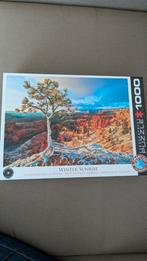 Eurographics Winter Sunrise puzzel 1000 stukjes, Ophalen of Verzenden, 500 t/m 1500 stukjes, Zo goed als nieuw, Legpuzzel