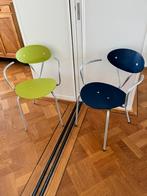 Desalto Italië eetkamerstoelen vintage jaren 80, Huis en Inrichting, Stoelen, Ophalen, Overige materialen, Gebruikt, Twee