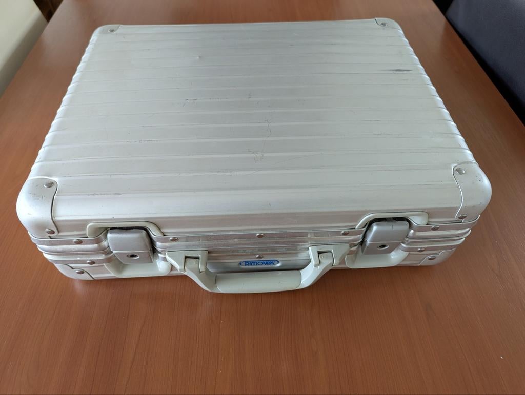 Rimowa Attachékoffer Aluminium - Vintage, Gebruikt, 50 tot 60 cm, Slot, Ophalen of Verzenden
