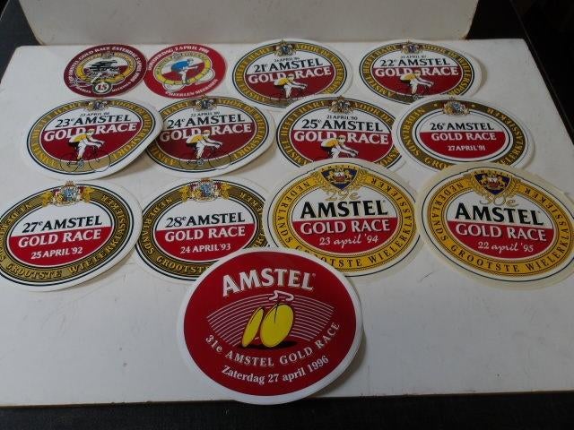 Amstel Stickerset Amstel Gold (nr.1)  13-dlg, Ophalen of Verzenden, Nieuw, Overige typen, Amstel