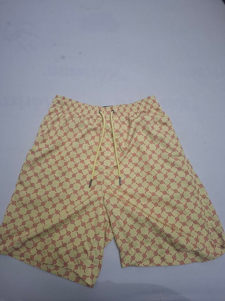 Daily Paper Gele Shorts met Patroon - Maat XS, Geel, Ophalen of Verzenden, Zo goed als nieuw, Daily Paper
