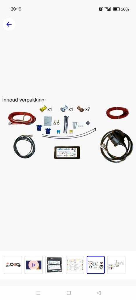 Trekhaak kabelset universeel E-module 7-polig, Ophalen of Verzenden, Nieuw