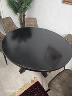 Ronde eettafel, Ophalen, 100 tot 150 cm, Rond, Zo goed als nieuw