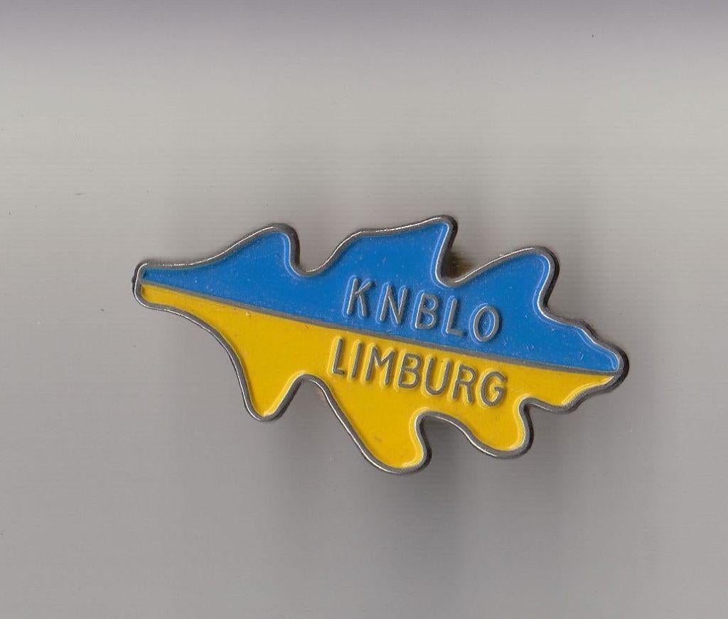 KNBLO Limburg Eikenblad pin, Gebruikt, Niet vindbaar, Niet vindbaar, Speldje of Pin