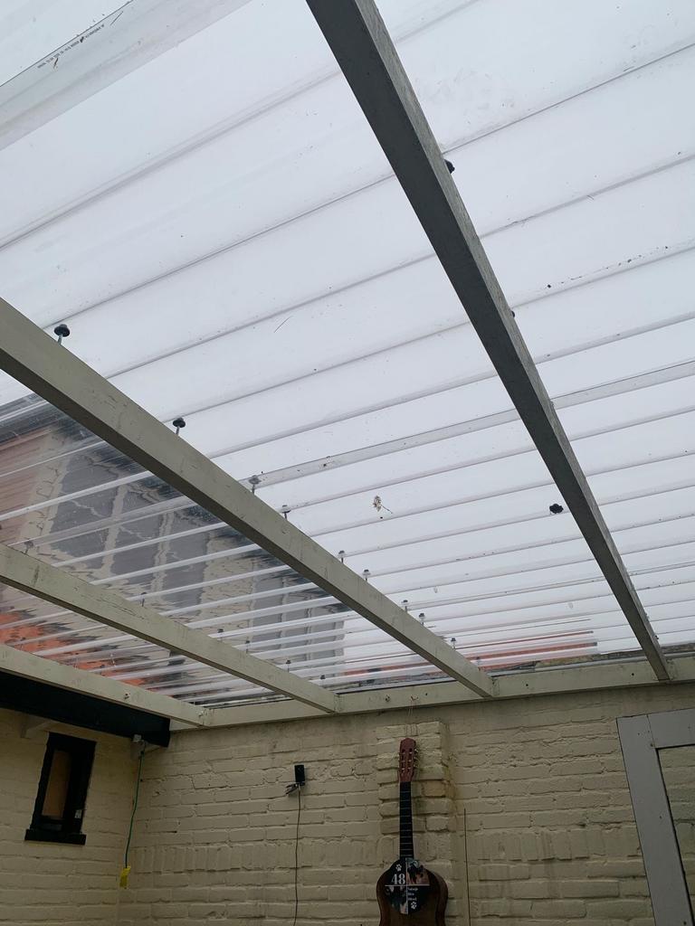 Nieuw Polycarbonaat Glashelder Plaat - 240x110 cm 4 stk, Ophalen, Nieuw, Overige typen