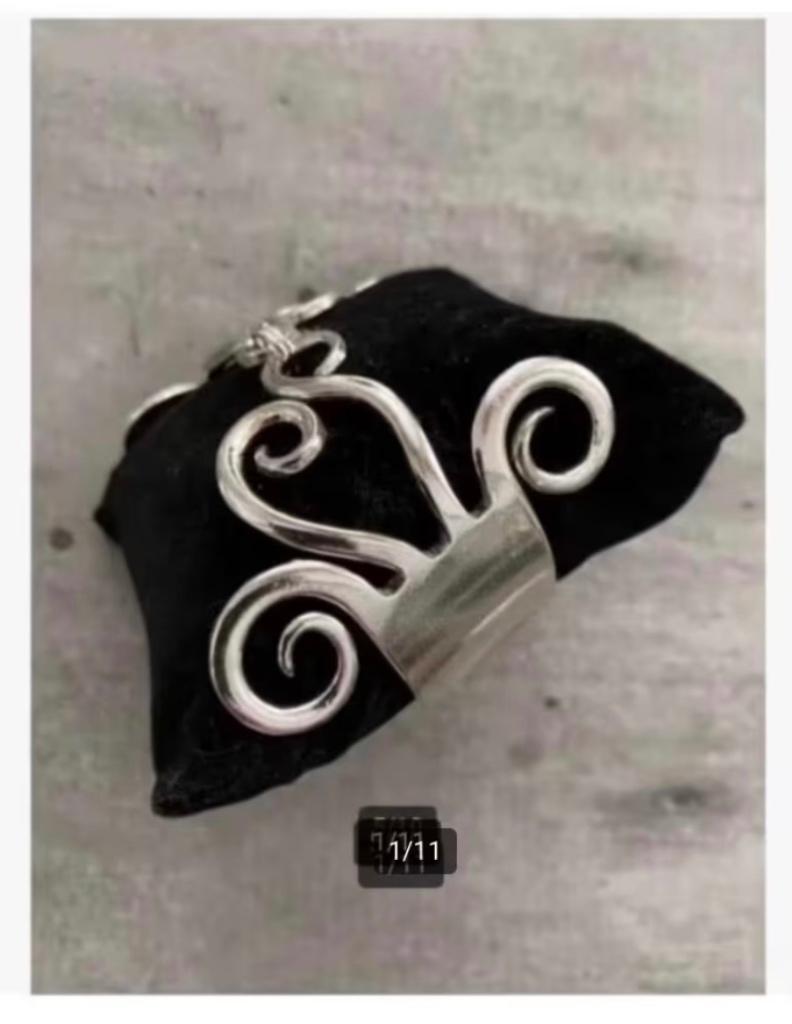 Verzilverde armband gemaakt van 2 vorken, verstelbaar, Overige materialen, Nieuw, Ophalen of Verzenden, X