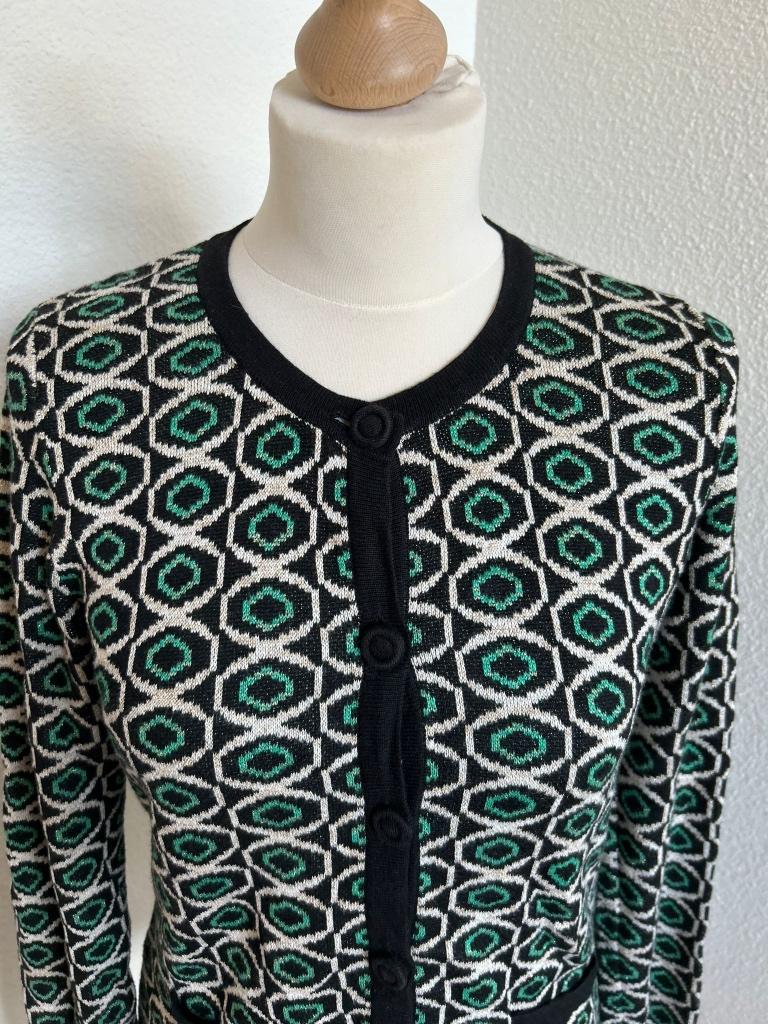 King Louie maat M groen retro glitter vest 344, Maat 38/40 (M), Ophalen of Verzenden, Zo goed als nieuw, King Louie
