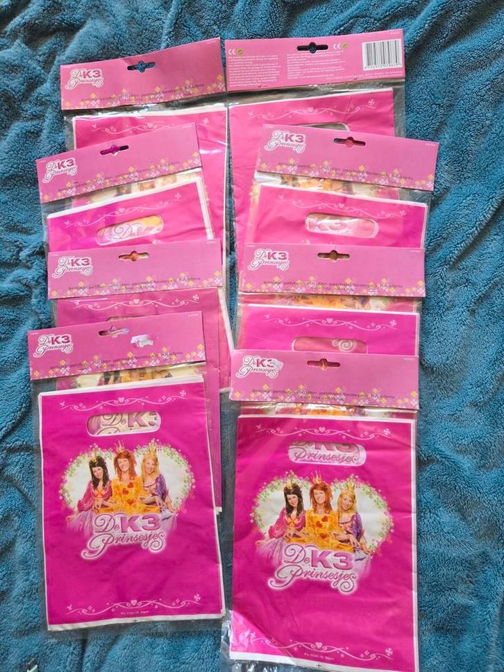 Vintage K3 Uitdeelzakjes (8 Verpakkingen) - De K3 Prinsesjes, Verzamelen, Muziek, Artiesten en Beroemdheden, Nieuw, Gebruiksvoorwerp
