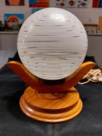 Vintage schemerlampje Scandinavisch, Huis en Inrichting, Lampen | Tafellampen, Ophalen, Hout, Minder dan 50 cm