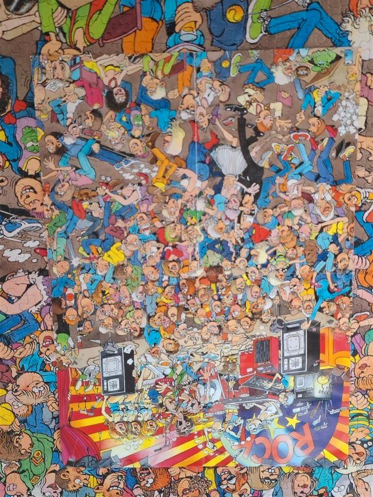 82100 Jan van Haasteren, 950 st. Rock around the clock, Hobby en Vrije tijd, Denksport en Puzzels, Zo goed als nieuw, Legpuzzel