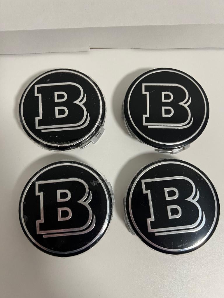 Brabus Benz wiel naafdoppen naafkap wieldop velgkap 75mm, Auto diversen, Wieldoppen, Ophalen of Verzenden