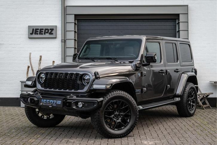 Jeep Wrangler Unlimited 4xe Sahara - Jeepz Edition, Auto's, Jeep, Bedrijf, Te koop, Wrangler, 4x4, ABS, Achteruitrijcamera, Airbags
