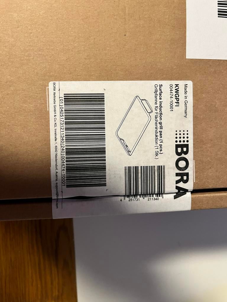 Bora Surface Inductie Grillpan KWGPPFI - Nieuw in doos, Ophalen, Nieuw, Koekenpan of Braadpan, Gietijzer