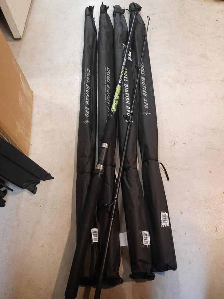 Partij van 5 Carpzoom cruel Bigfish hengels 2.70m 500gram, Watersport en Boten, Hengelsport | Algemeen, Nieuw, Werphengel, Ophalen of Verzenden