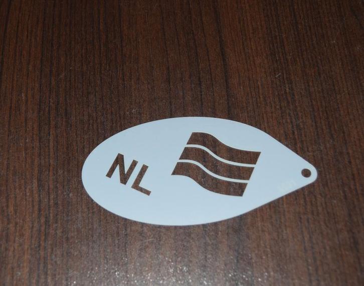 schminksjabloon vlag nederland 1,29 NIEUW, Hobby en Vrije tijd, Feestartikelen, Nieuw, Schmink, Oranje of Koningsdag, Ophalen of Verzenden