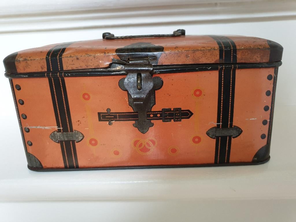 Antiek, jaren 20, blikje. Wed. J. Bekkers Dordrecht., Verzamelen, Blikken, Ophalen of Verzenden, Gebruikt, Overige