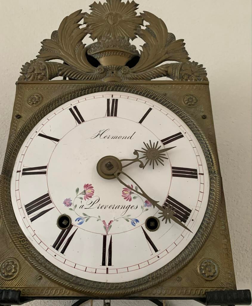 Antieke Franse Comtoise Klok - Hermond a Pieveranges, Ophalen