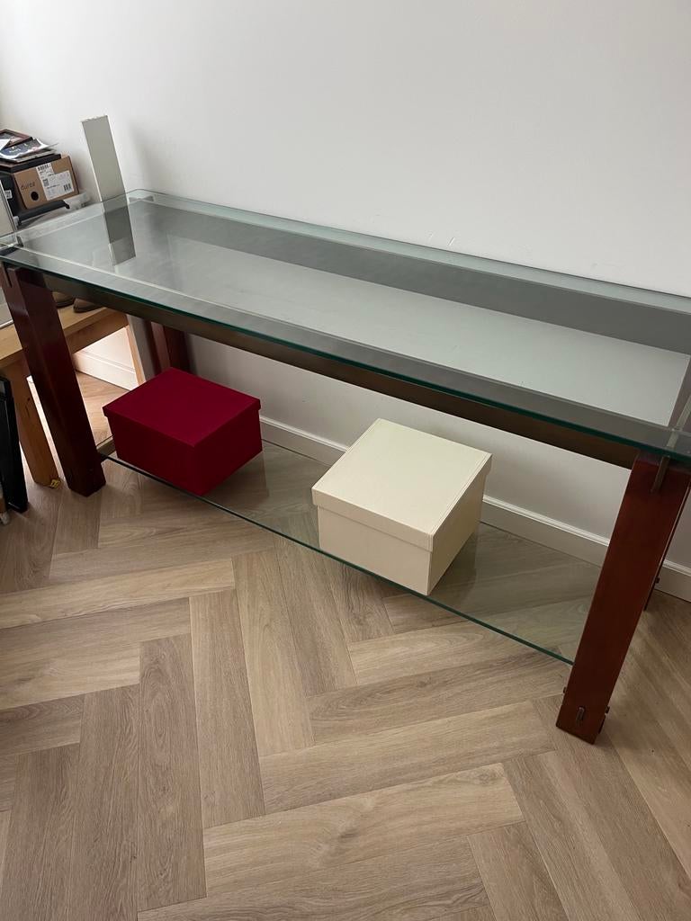 Prachtige klassieke sidetable van hoogwaardige materialen, Huis en Inrichting, Tafels | Sidetables, Ophalen, 150 tot 200 cm, Rechthoekig