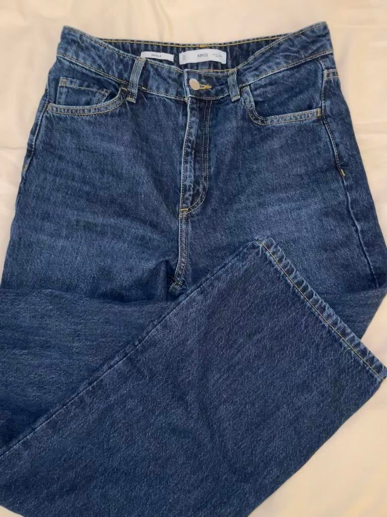 Mango Wide-leg, High-waist jeans, Kleding | Dames, Spijkerbroeken en Jeans, Mango, Blauw, Ophalen of Verzenden, Zo goed als nieuw