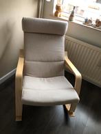 Schommelstoel ikea zand beige linnenlook zgan ikea, Huis en Inrichting, Fauteuils, Ophalen, Zo goed als nieuw, 75 tot 100 cm, 50 tot 75 cm