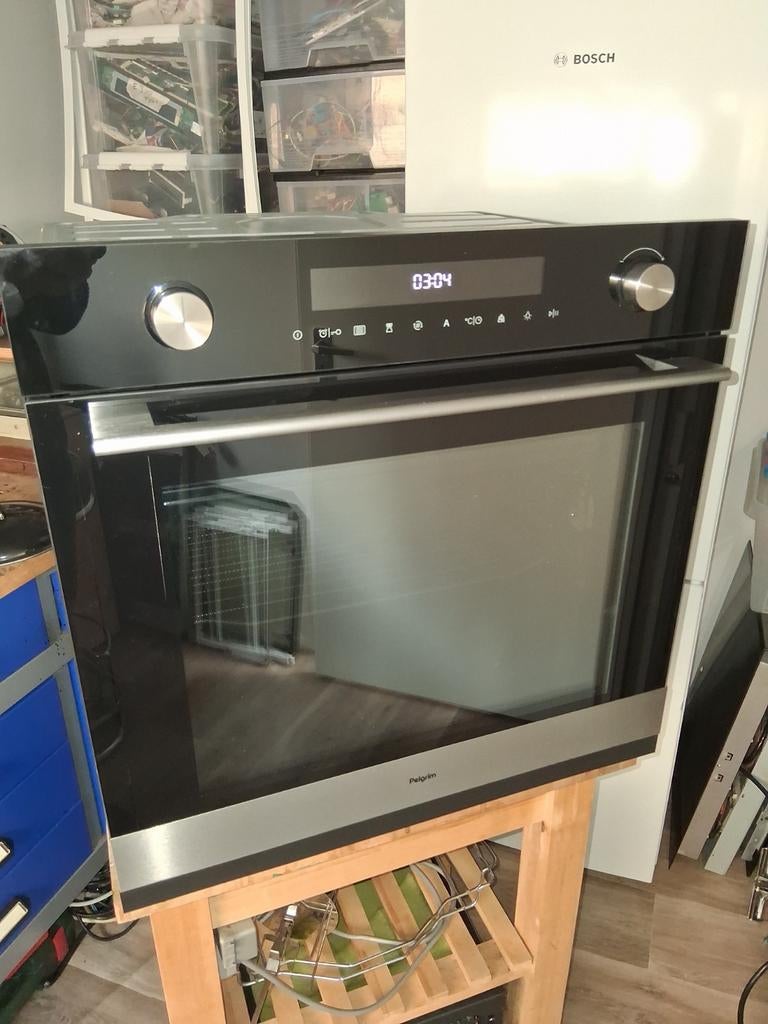 60 cm combimagnetron Pelgrim COM316GLS, Witgoed en Apparatuur, Ophalen, Combimagnetron, Gebruikt, Inbouw