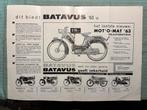 Advertentie 1963 Batavus Mot’O-Mat en andere Whippet, Verzamelen, Ophalen of Verzenden, Gebruikt, Motoren