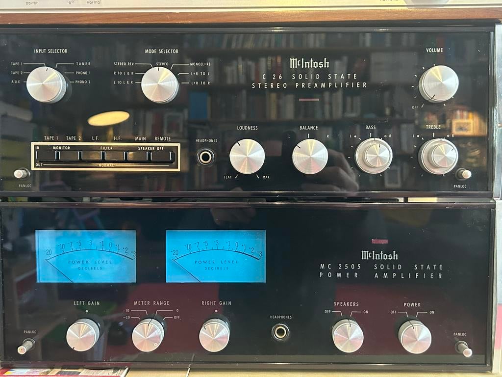 McIntosh Vintage Set: C26 & MC2505 (Zoldervondst / Ongetest), Ophalen, Gebruikt