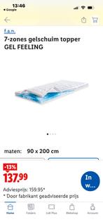 Geltopper Lidl incl. beschermhoeslaken, zo goed als nieuw, Ophalen, 90 cm, Eenpersoons, Zo goed als nieuw