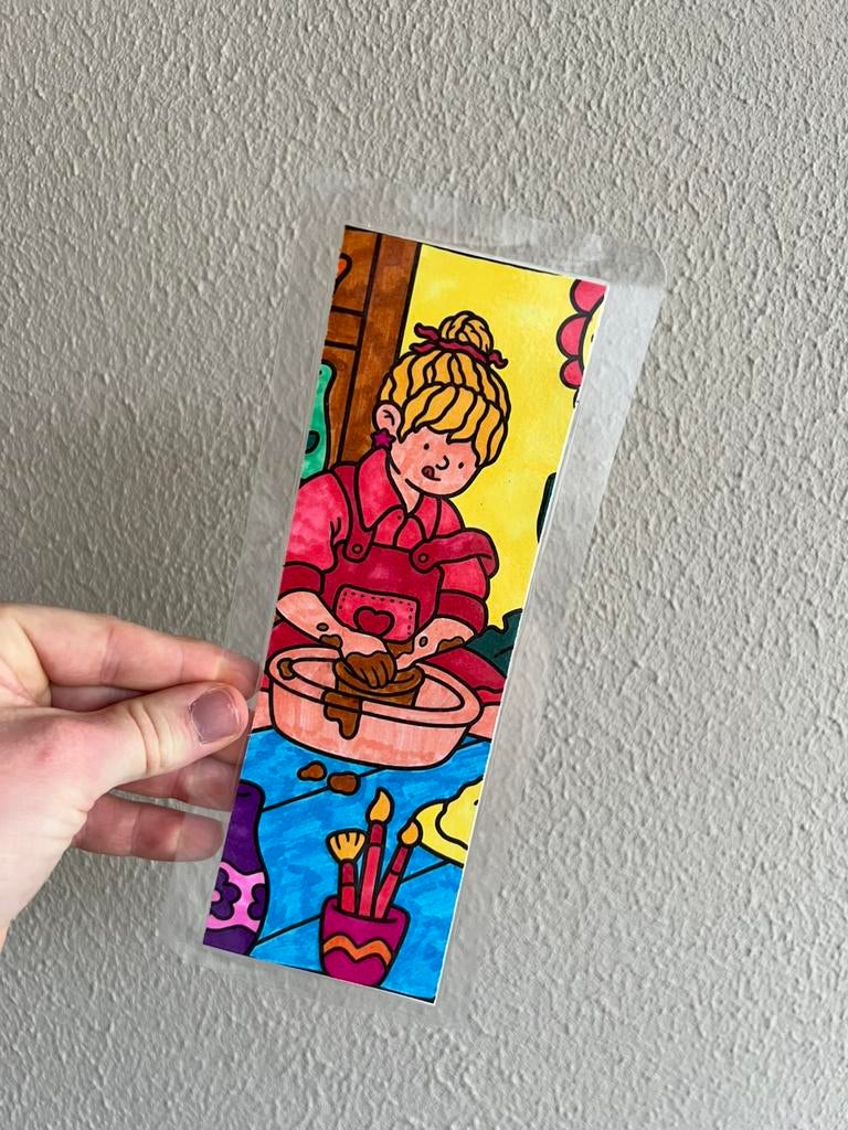 Handgemaakte geplastificeerde boekenlegger, Verzenden, Nieuw, Overige onderwerpen