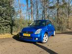 Suzuki Swift 1.3 2006 Blauw 5DRS|AIRCO|KEYLESS|TREKHAAK, Voorwielaandrijving, Stof, 40 €/maand, Zwart